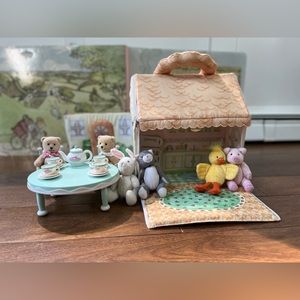 American Girl Doll Bitty Bear Playhouse and Tea Party Set